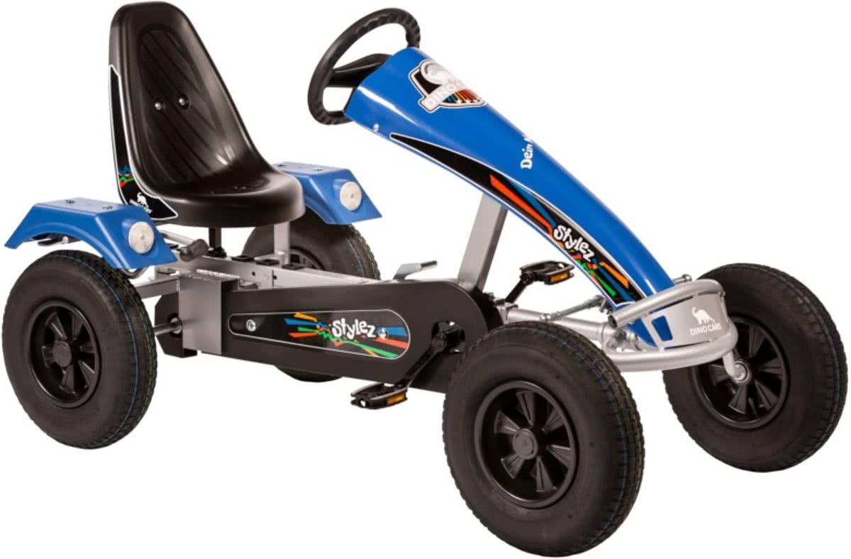 Dino Cars Stylez Skelter Met Racebanden Zilver / Blauw