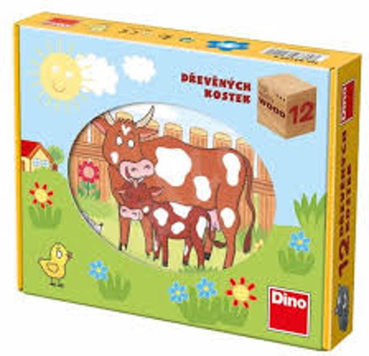 Blokken puzzel boerderij puzzel.