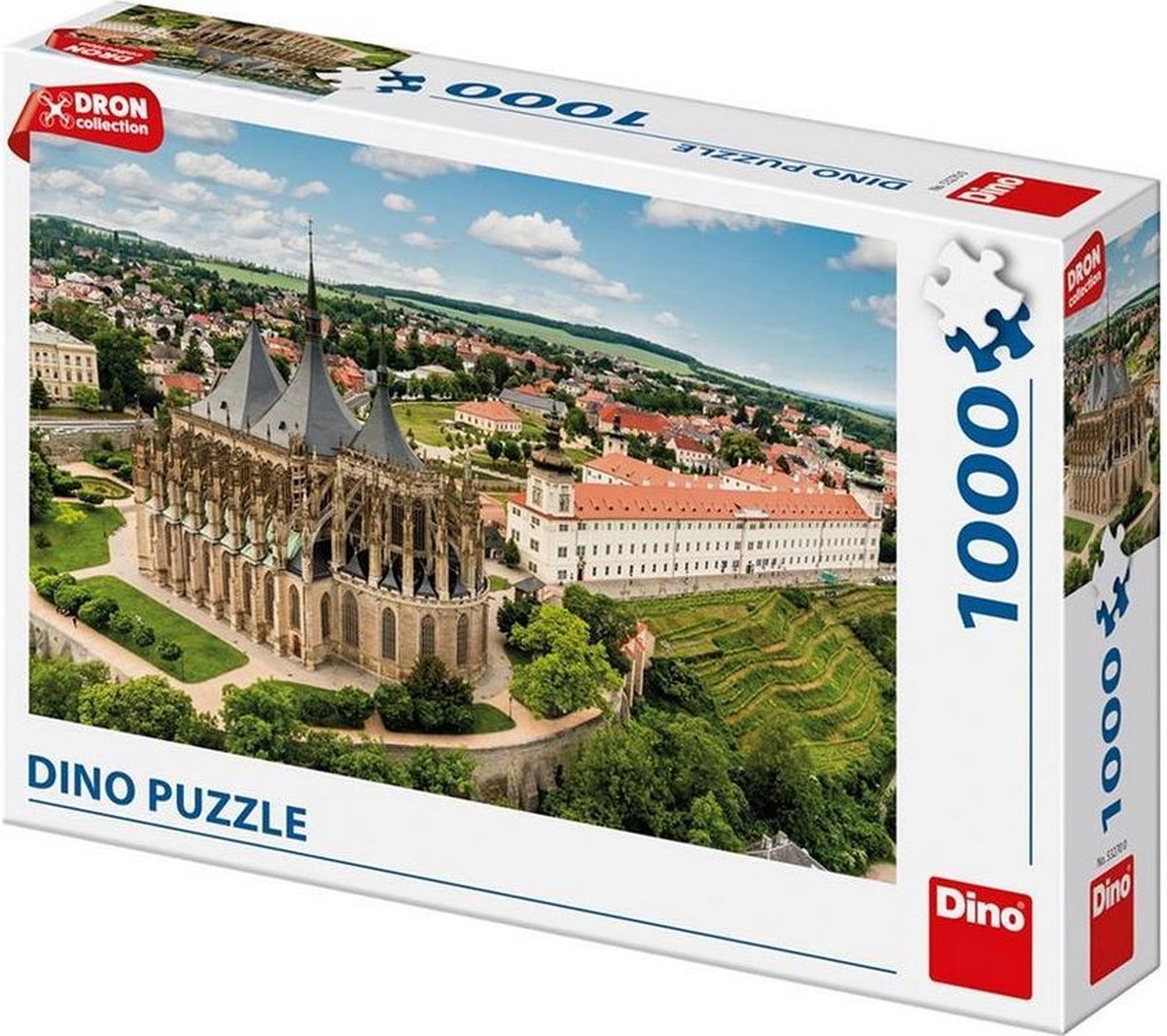 Dino Drone Puzzel Kutná Hora (Kathedraal van St. Barbara) 1000 stukjes