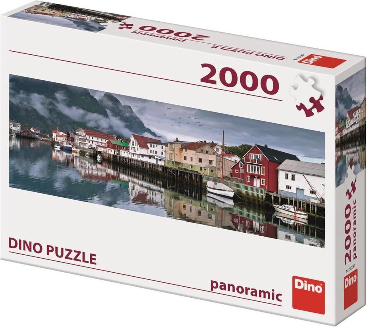 Dino Legpuzzel - Panorama Vissersdorp - 2000 stukjes - Volwassenen