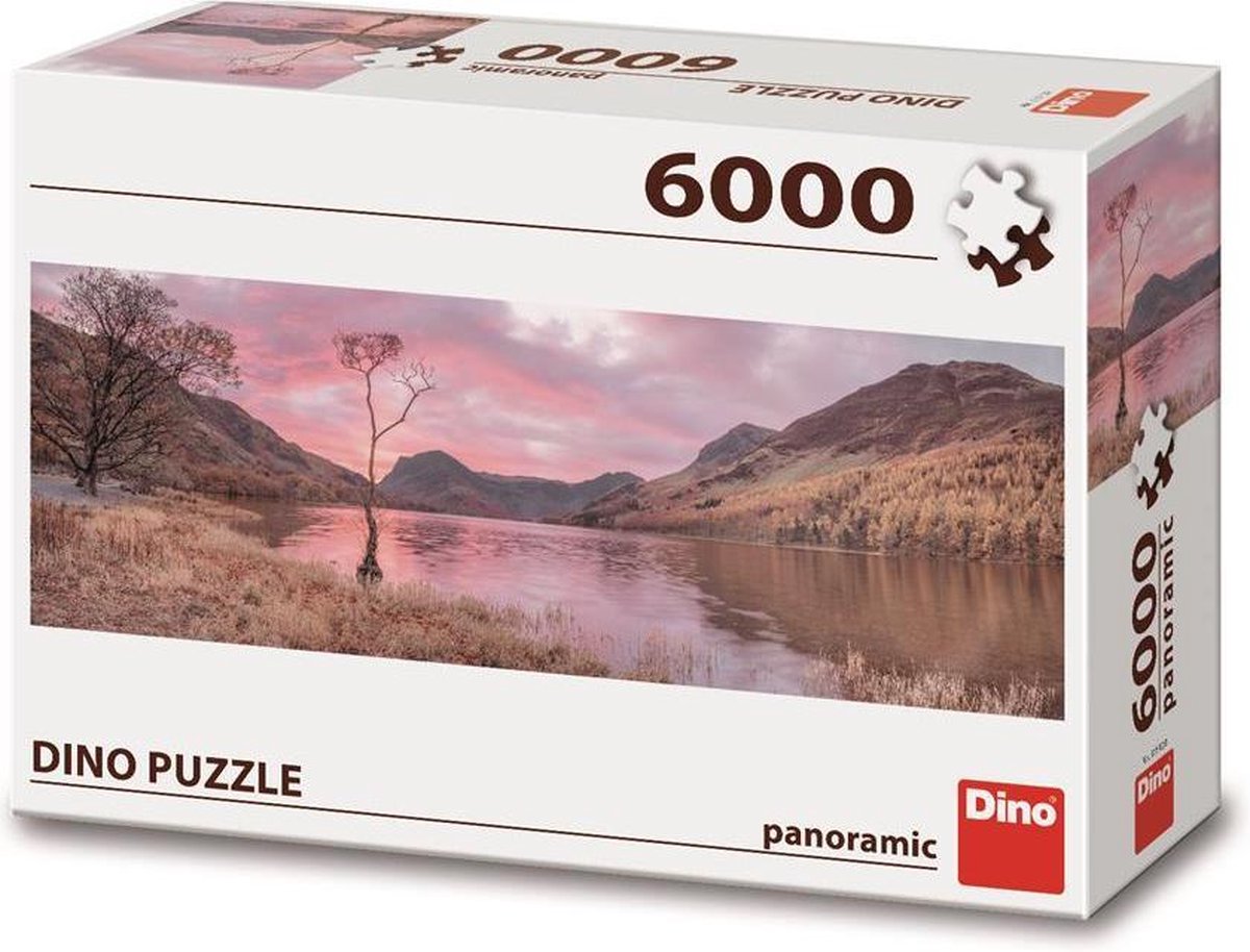 Dino Puzzel Meer in de Bergen - 6000 stukjes - Legpuzzel voor volwassenen - Panorama