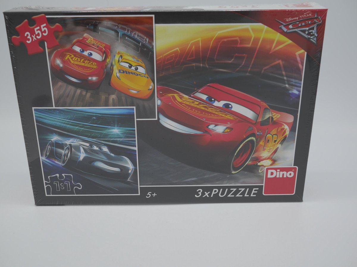 Dino Puzzel van Cars .3 x 55 stukjes.