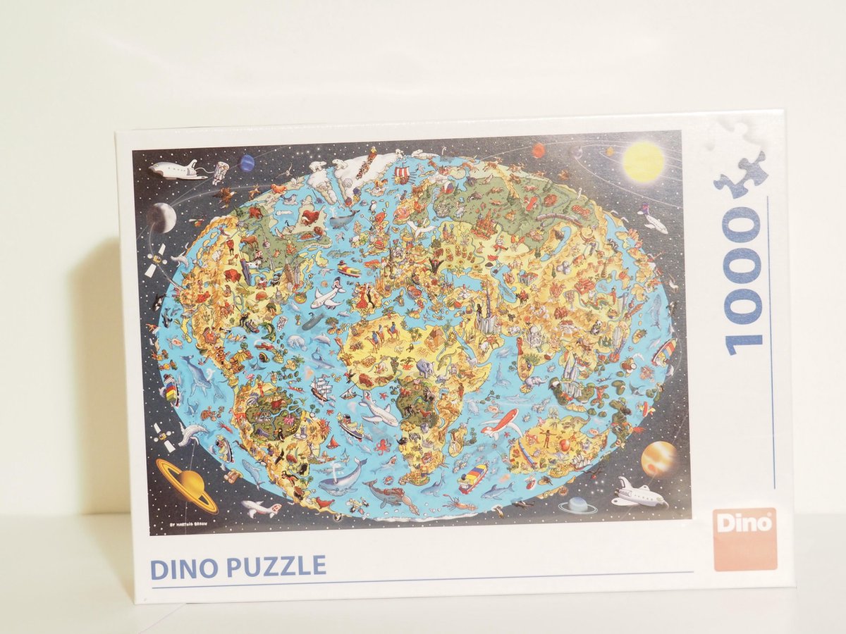 Dino puzzel de werels 1000 stukjes