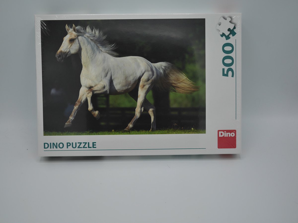 Dino puzzel galloperend paard. 500 stukjes.