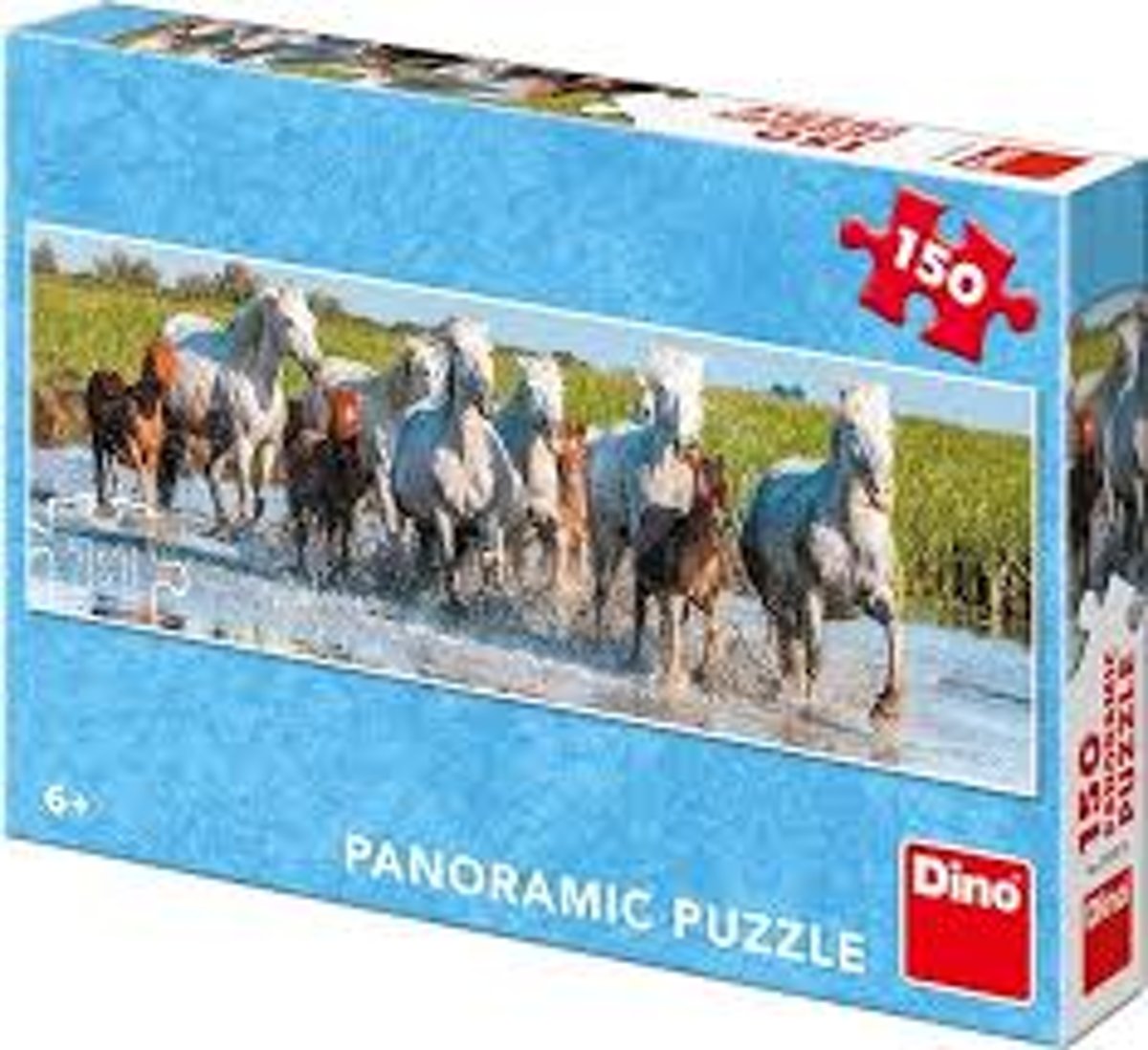 Panorama paarden puzzel 150 stukjes.