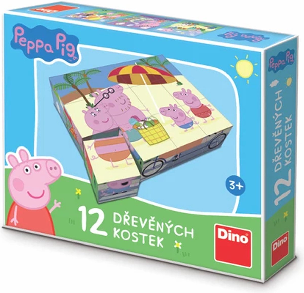 Peppa Pig blok puzzle 12 blokjes