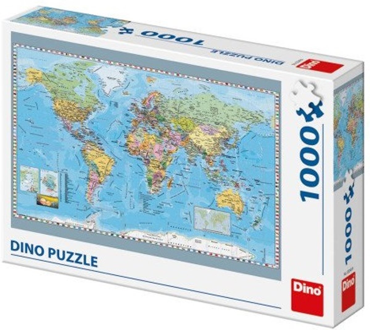 Dino Puzzel Wereldkaart