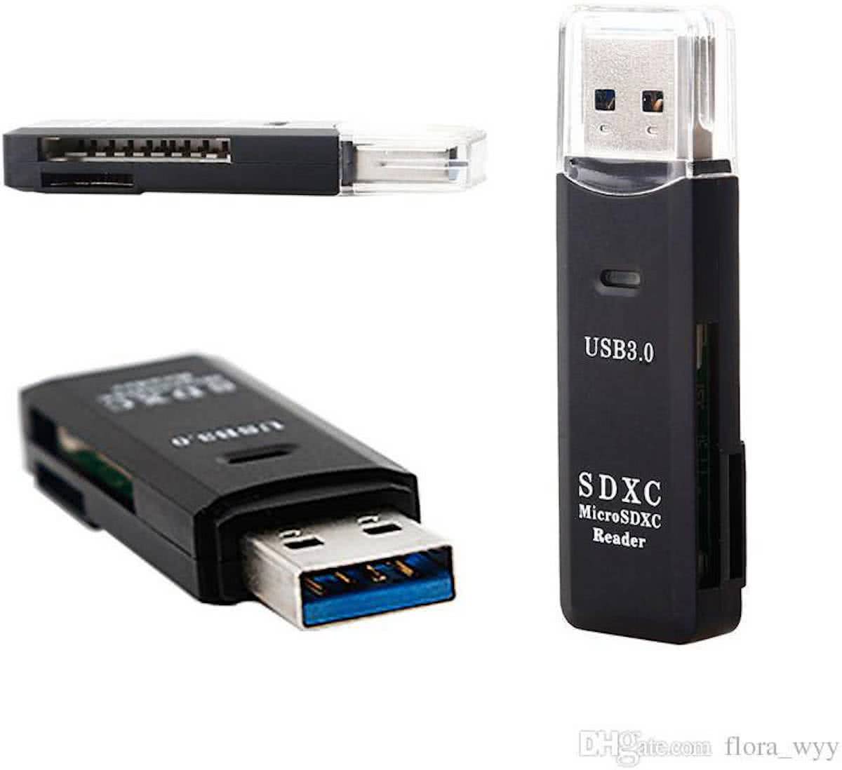 Mini USB 3.0 - Memory Card Reader Adapter - card reader - SD card reader - SD kaart reader - DisQounts