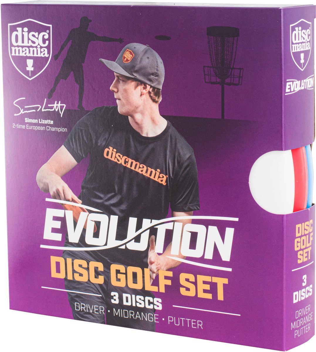   Evolution Disc Golf Set - 3 Discs - Driver - Midrange - Putter