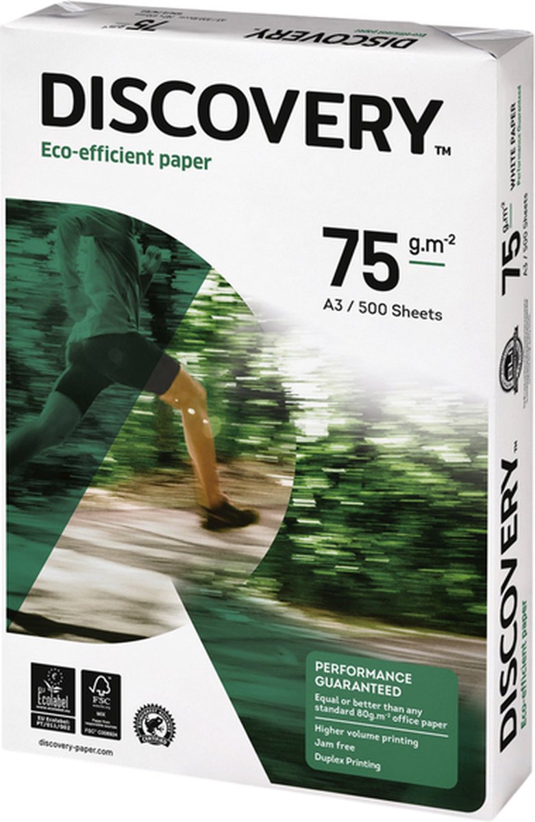 Kopieerpapier Discovery A3 75gr Wit 500vel