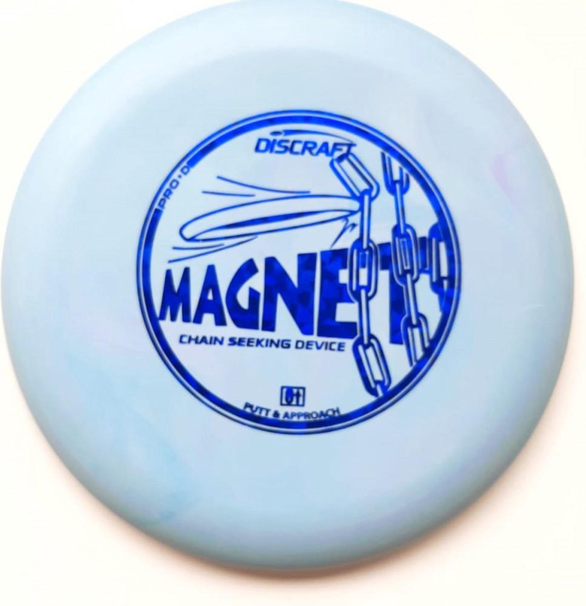 DISCRAFT DISCGOLF PUTTER MAGNET D LINE BLAUW