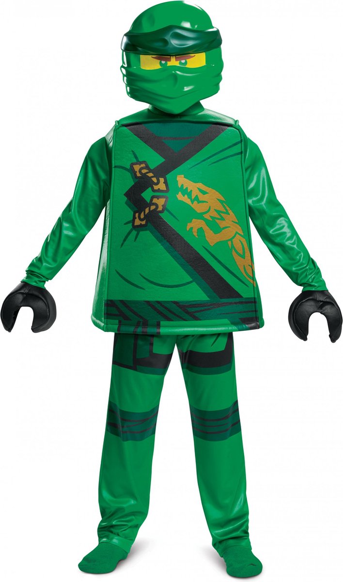 DISGUISE - Deluxe Lloyd Ninjago LEGACY kostuum - LEGO kind - 122/134 (7-8 jaar)