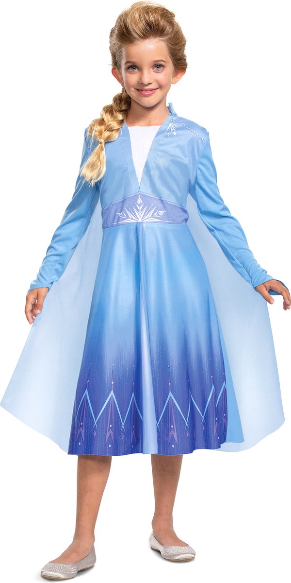 DISGUISE - Elsa Frozen 2 Basis Meisjes kostuum - 110/128 (4-6 jaar)