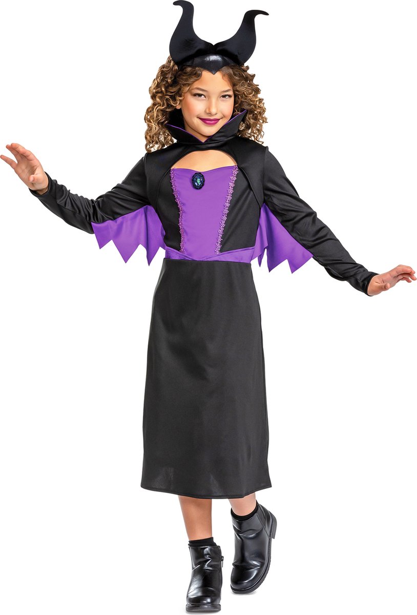 DISGUISE - Klassieke Maleficent meisjesvermomming - 110/128 (4-6 jaar)