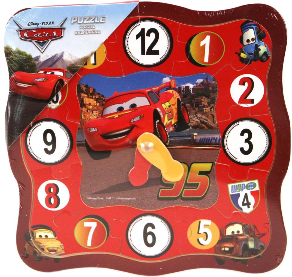 Disney Cars Houten Puzzel Klok 13 Stukjes