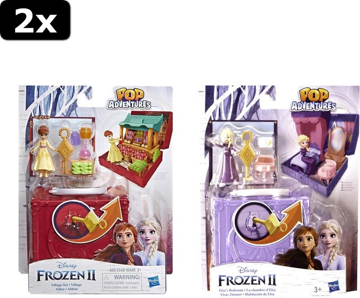 2x Disney Frozen 2 Pop Adventures Speelset Assorti