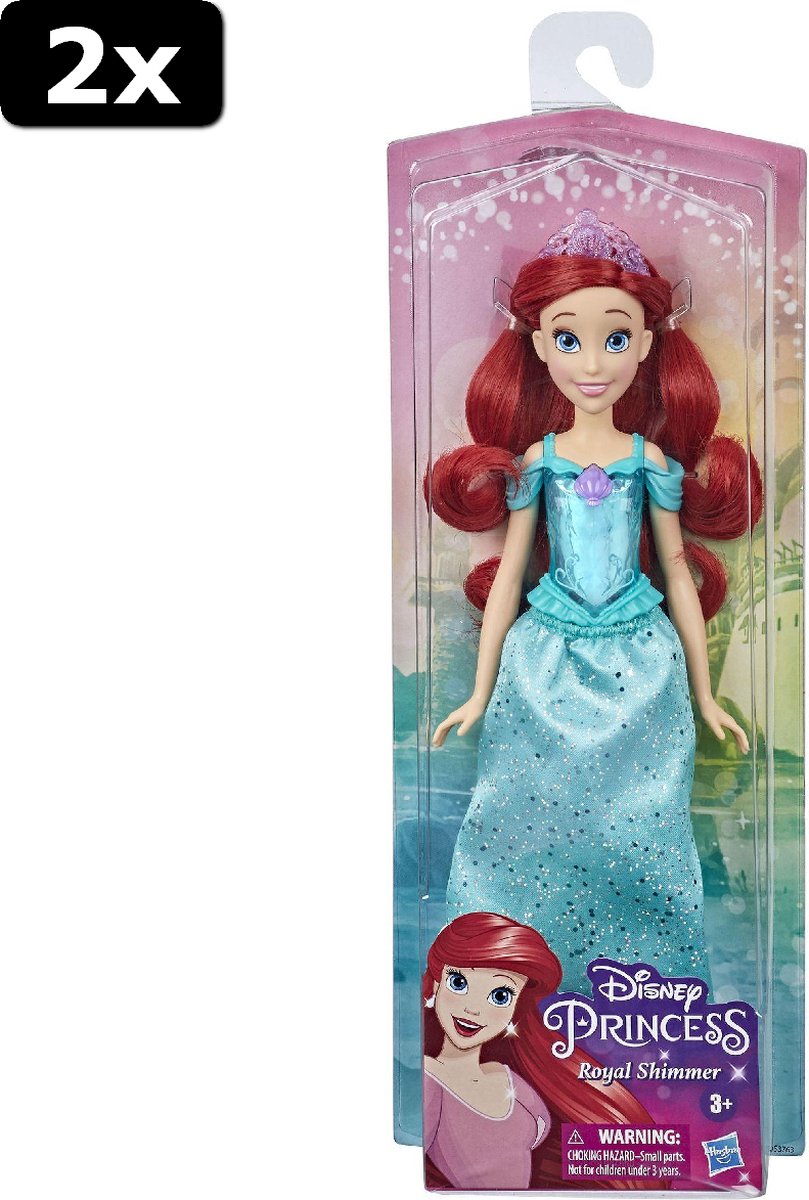 2x Disney Princess Royal Shimmer Pop Ariel - Pop