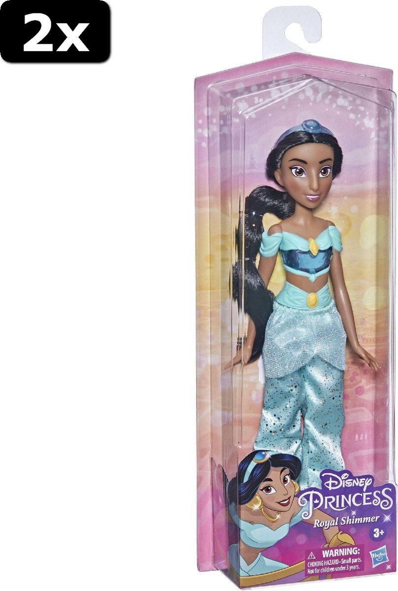 2x Disney Princess Royal Shimmer Pop Jasmine- Pop