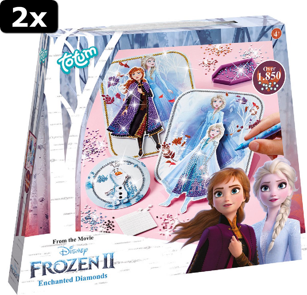 2x Totum Frozen 2 Betoverde diamanten