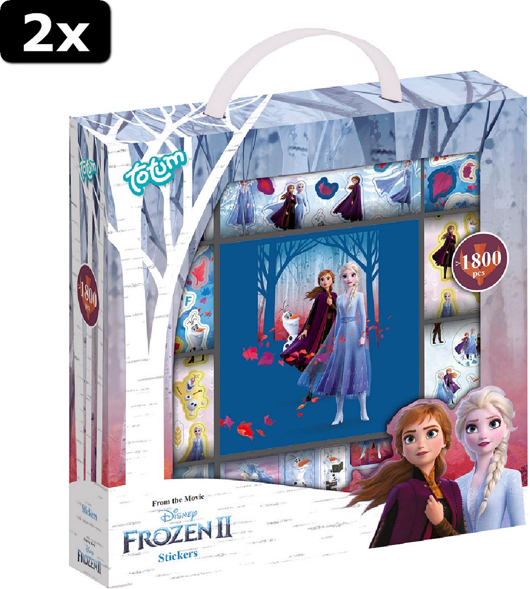 2x Totum Frozen 2 Stickerbox 12 rolllen