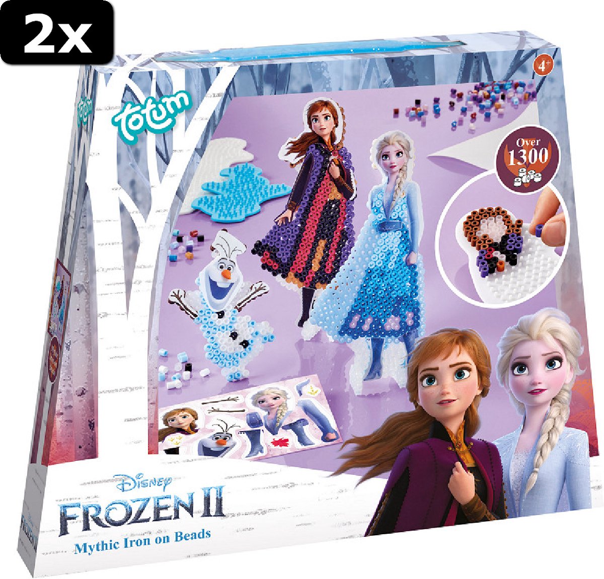 2x Totum Frozen 2 Strijkkralen set