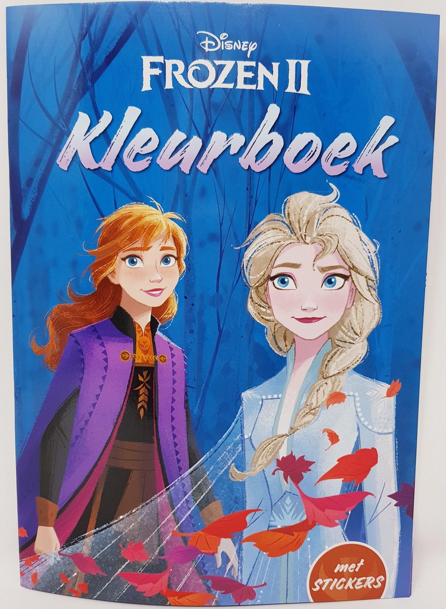 DISNEY FROZEN 2 KLEURBOEK MET STICKERS - ELSA ANNA