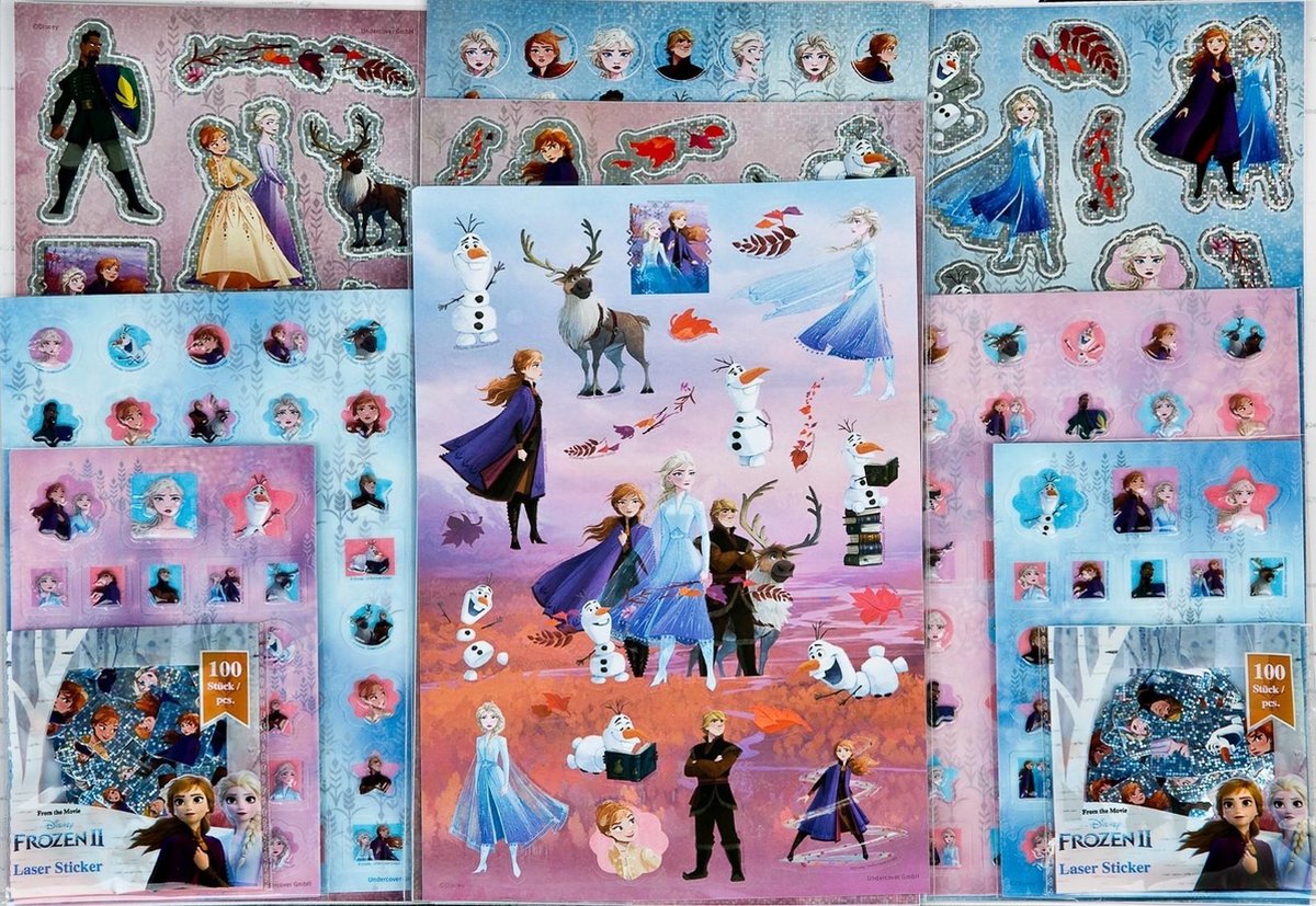 DISNEY FROZEN 500+ STICKERS - STICKERVELLEN