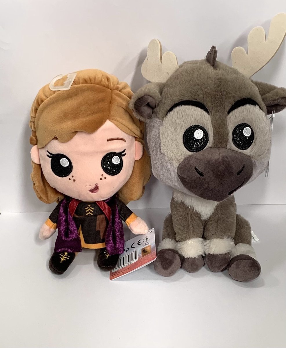 Disney Frozen - Anna en Sven knuffel set van 2 - 23 cm - Frozen 2 - Pluche