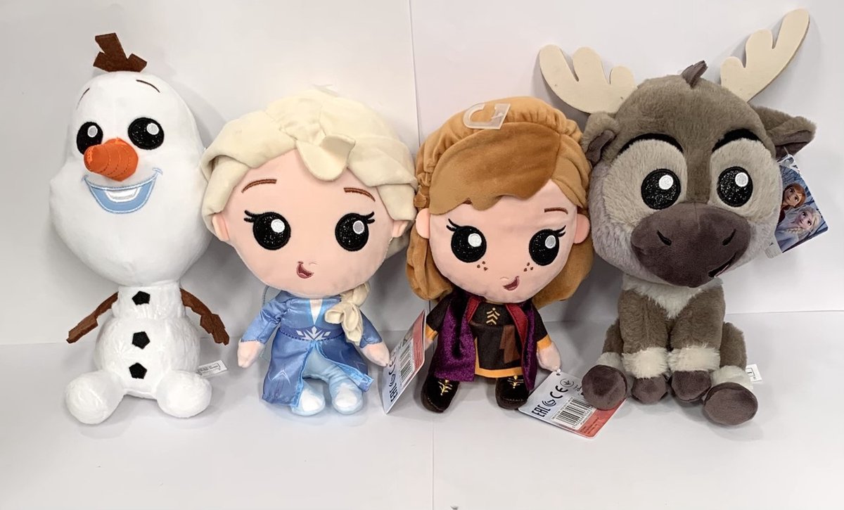 Disney Frozen - Knuffel set van 4 - 23 cm - Frozen 2 - Pluche