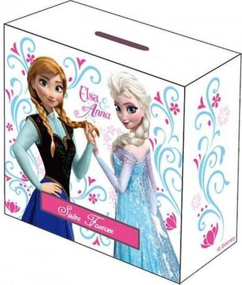 Disney Frozen Houten Spaarpot - Elsa en Anna