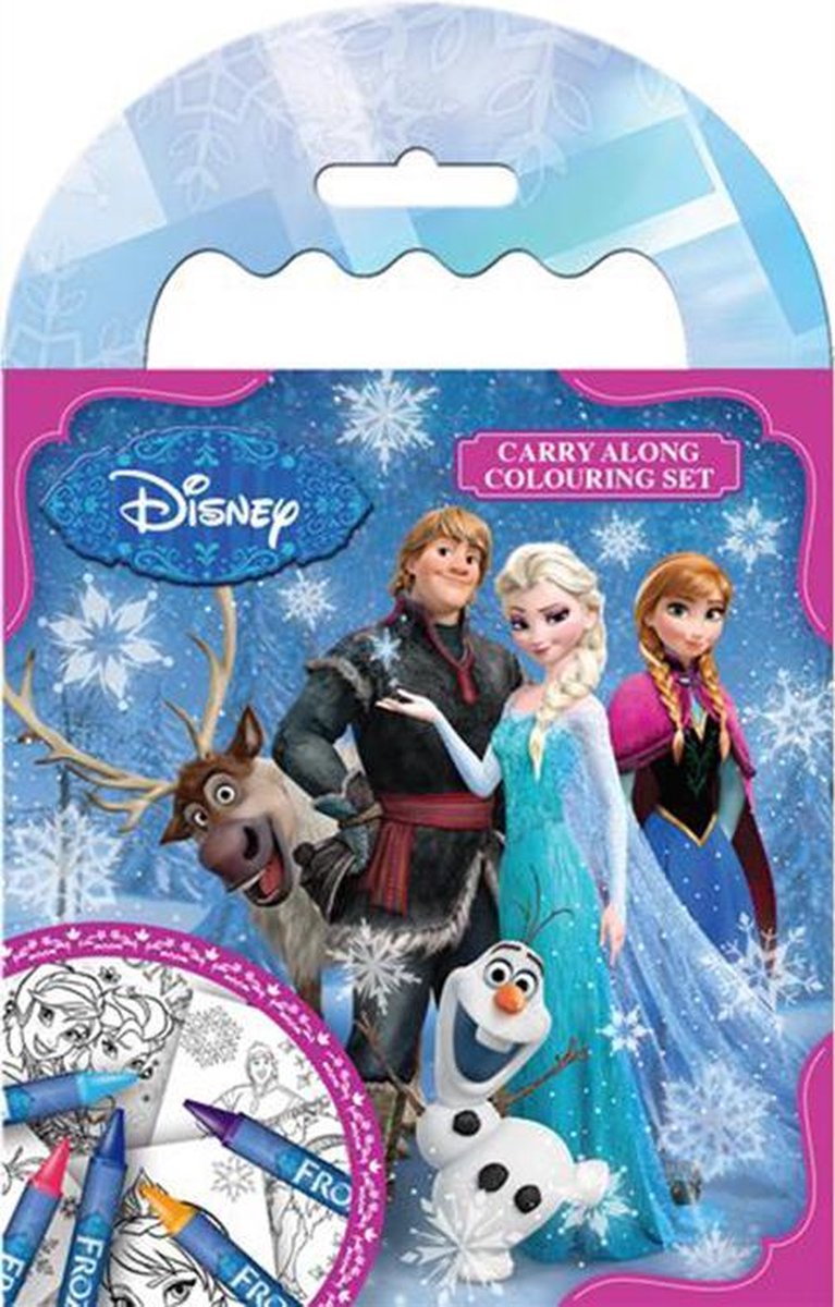 Disney Frozen Kleurset Kleurboek en Kleurpotloden Carry Along