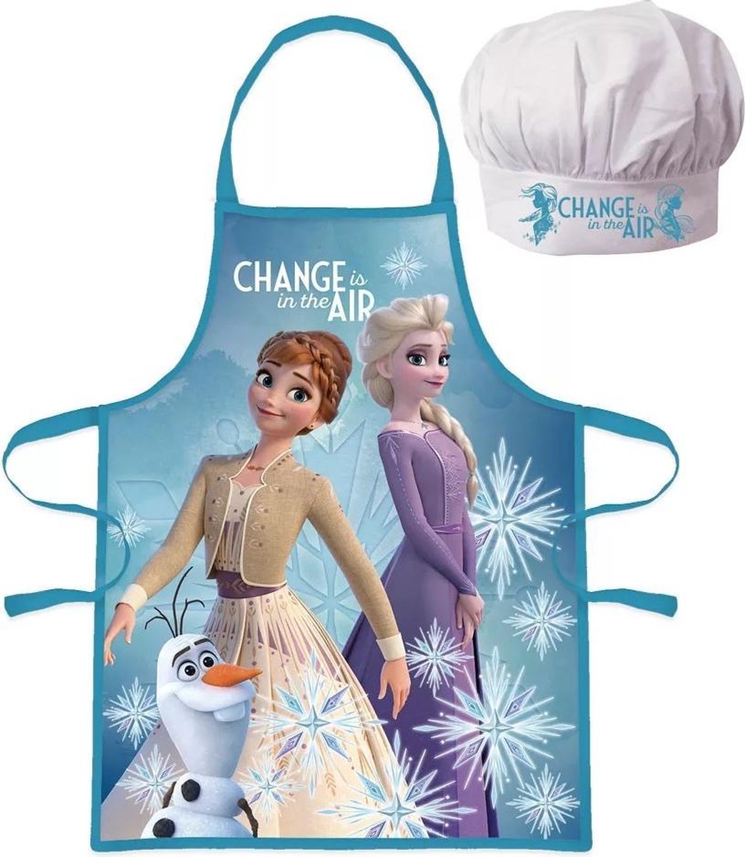 Disney Frozen Kookschort en Koksmuts met Elsa Olaf en Anna