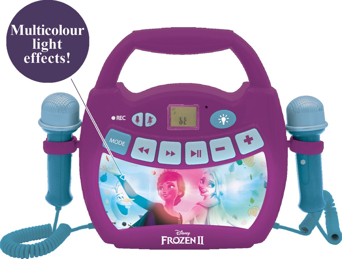 Disney Frozen Licht Bluetooth Spreker met Mics en Oplaadbare Batterij