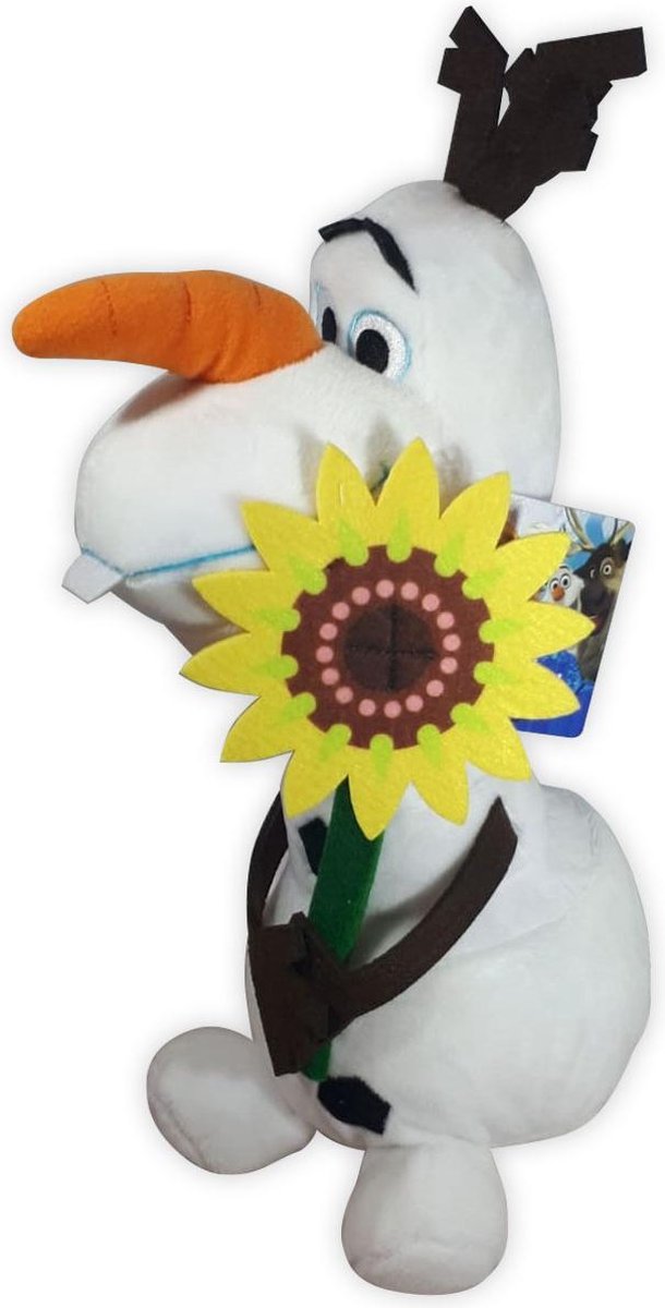 Disney Frozen Olaf Knuffel met Bloem 30 cm