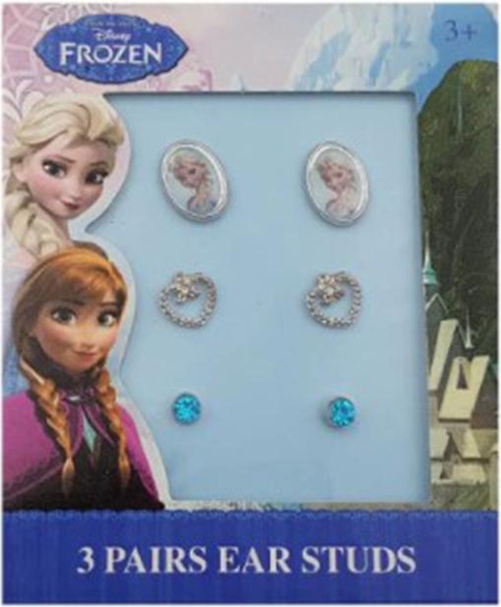 Disney Frozen oorbellen Set van 3 - Kinderjuwelen - Juwelen - Meisjes - Elsa en Anna - Speelgoed