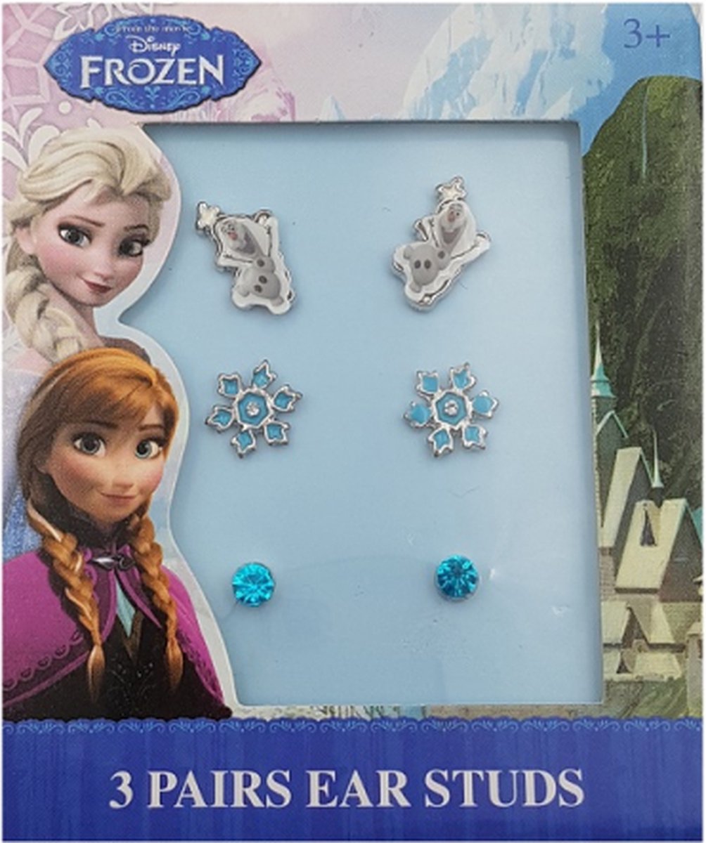 Disney Frozen oorbellen Set van 3 - Kinderjuwelen - Juwelen - Meisjes - Elsa en Anna - Speelgoed