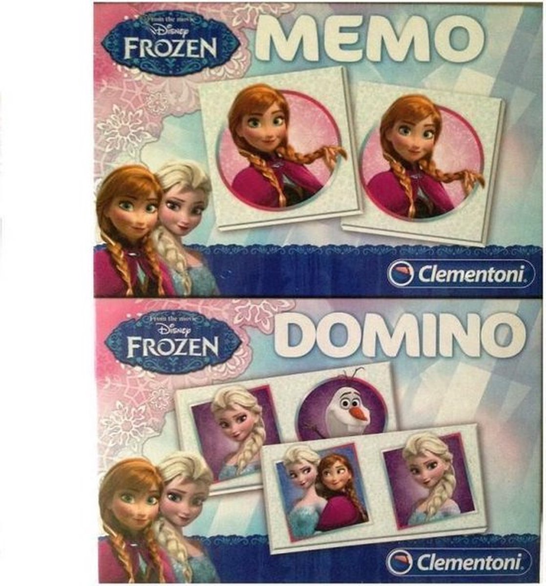 Disney frozen Memo + domino - spellen - speelgoed - bordspellen - memorie