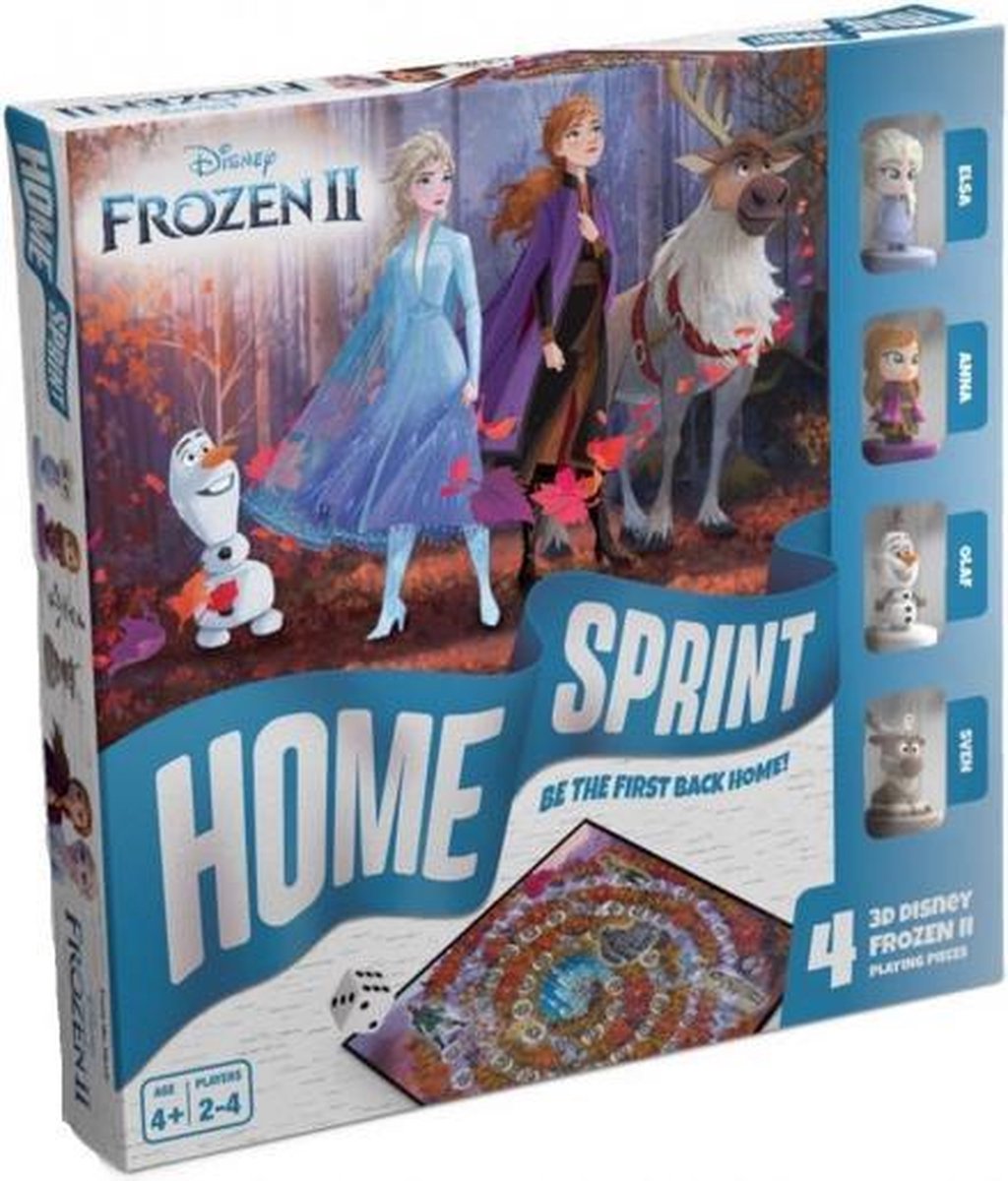 Frozen 2 gezelschapsspel 4 mini-figuurtjes 6- delig