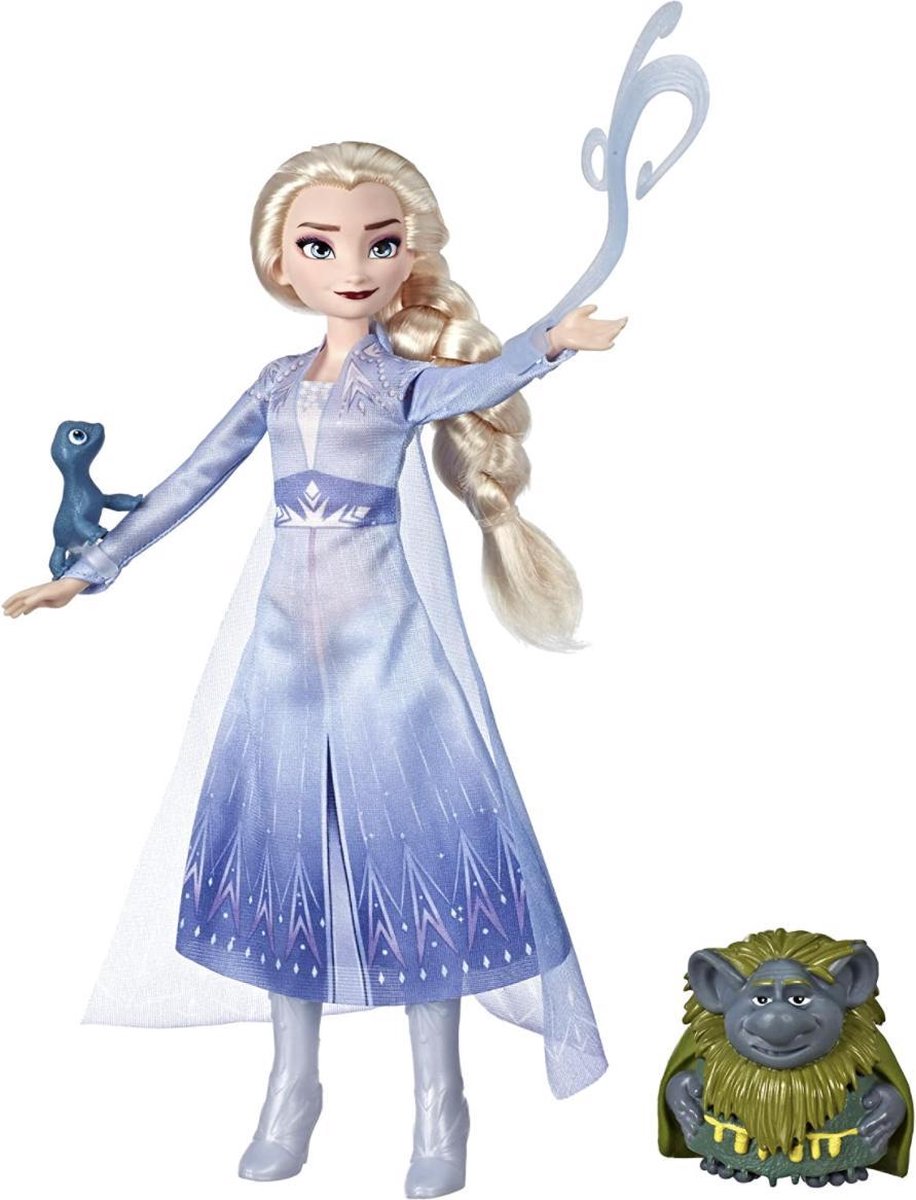 Frozen 2 pop - Frozen - Elsa - Prinsessenpop - Speelgoed - Pop - met Pabbie en salamander