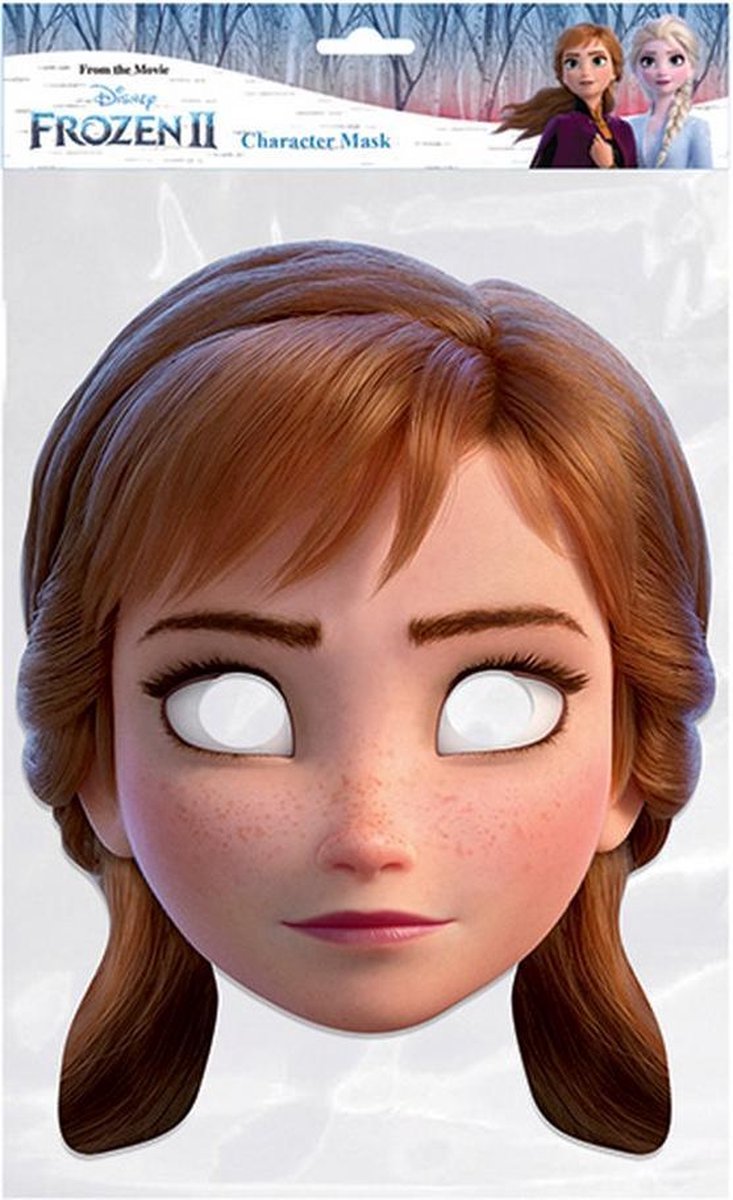 Frozen Anna Frozen II Character Party Face Mask (Multicoloured)