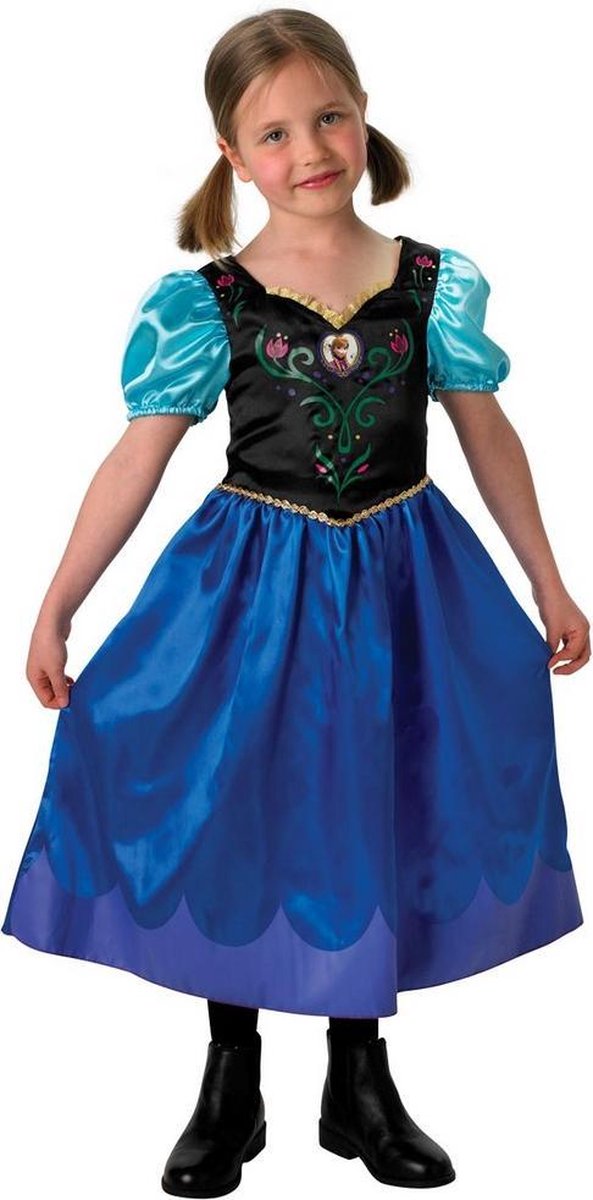 Frozen Childrens/Kids Anna Travelling Outfit Costume (Blue/Black)