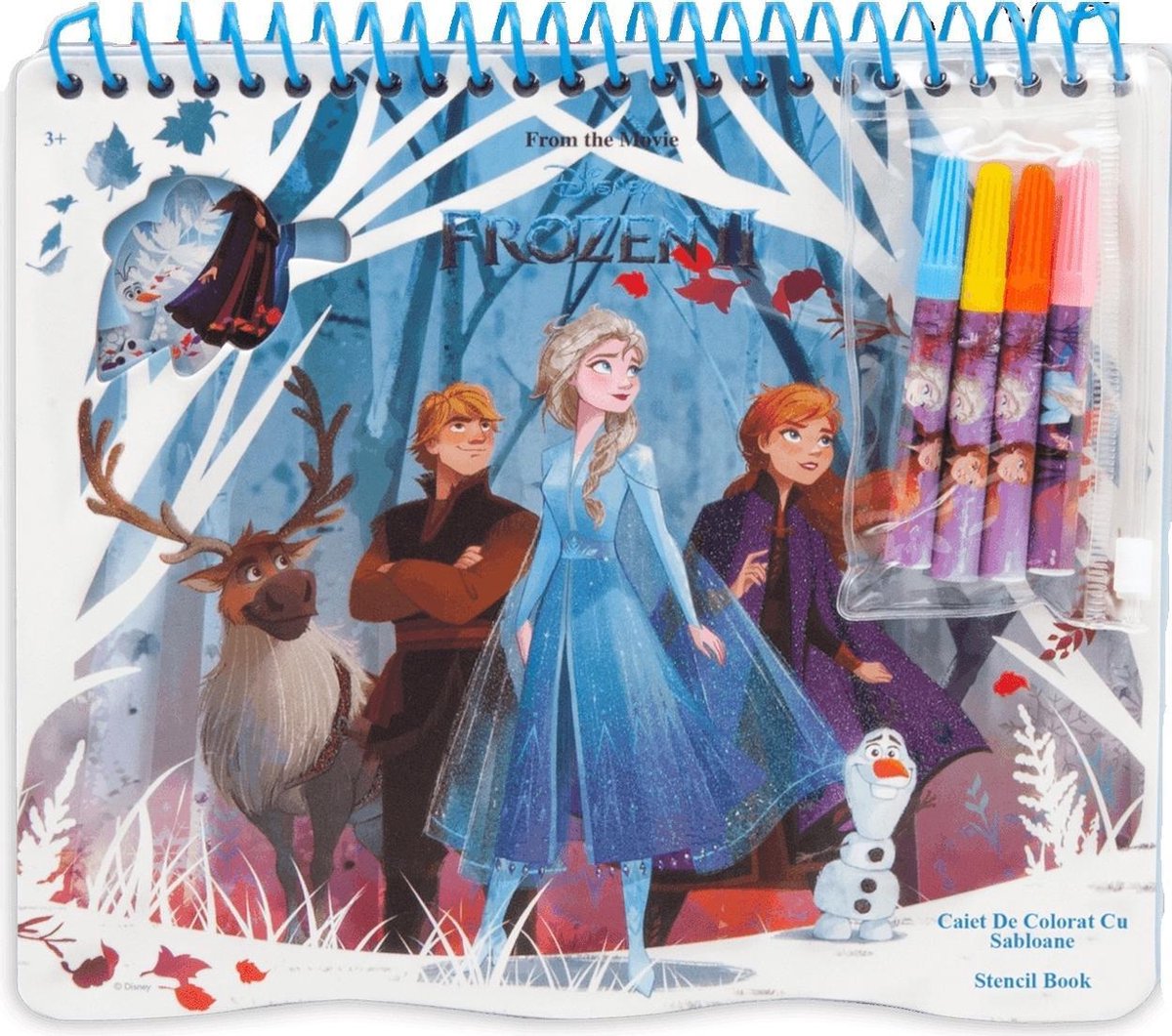 Frozen Kleurboek Meisjes 32 X 24 Cm Karton Blauw/wit 5-delig