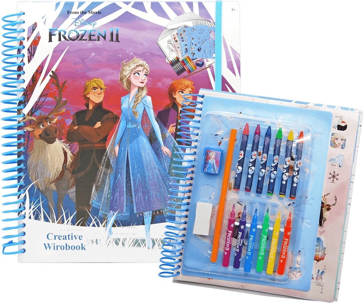 Frozen Kleurboek Meisjes Papier Blauw/wit 16-delig