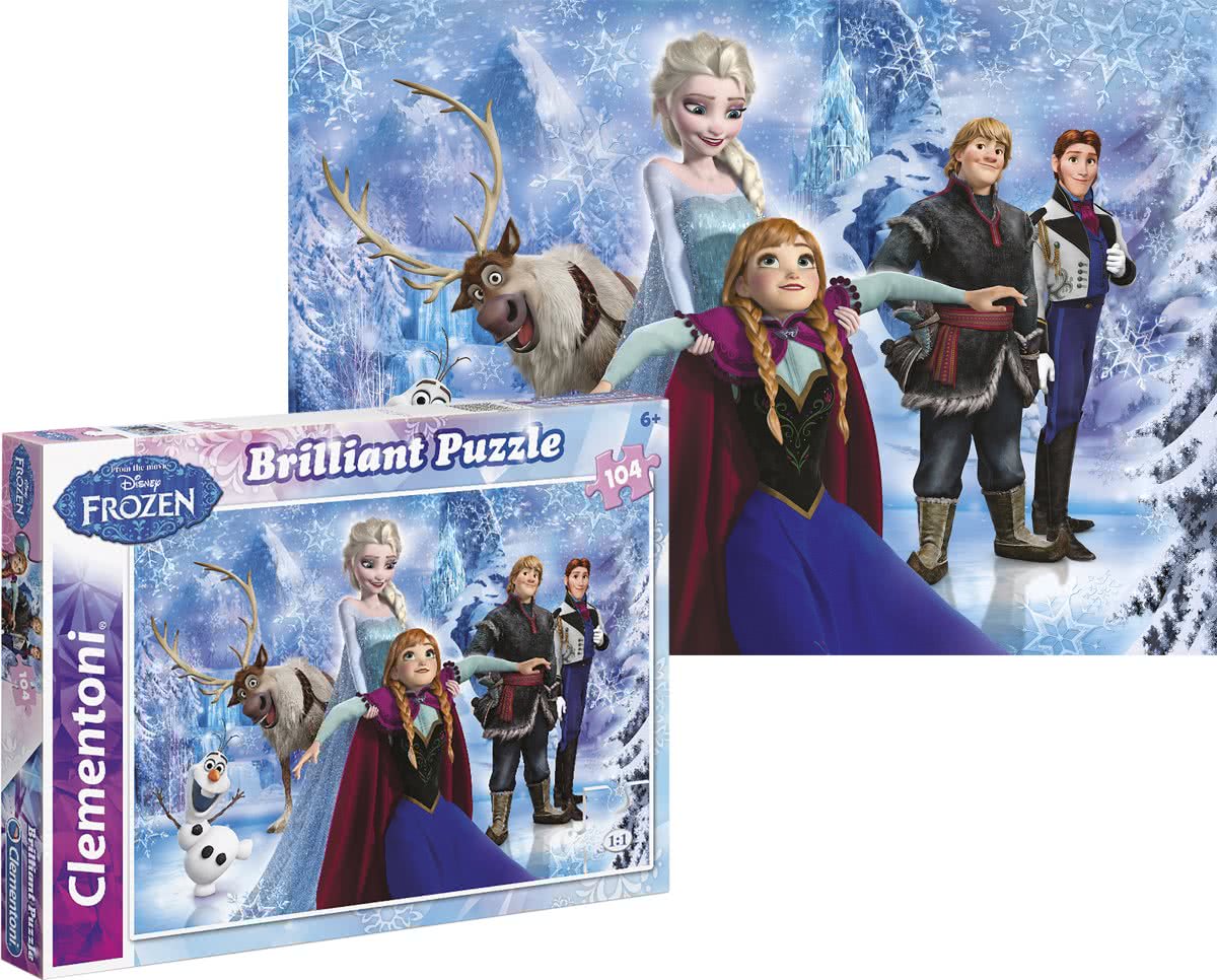 Frozen Puzzel Brilliant - 104 stukjes