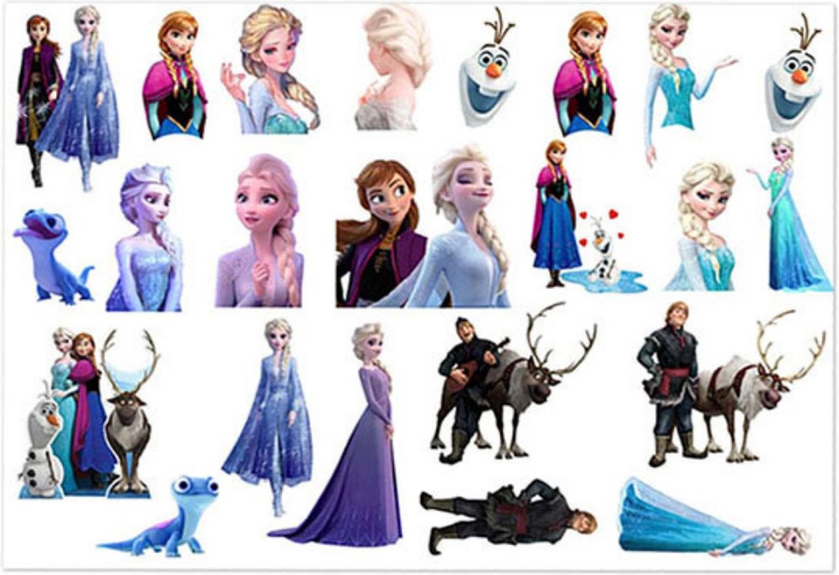 Frozen Tattoo Sticker - Tijdelijke Tattoo - Tattoos Kinderen - Neptattoo - Stickers Voor Kinderen  - Tattoo Set