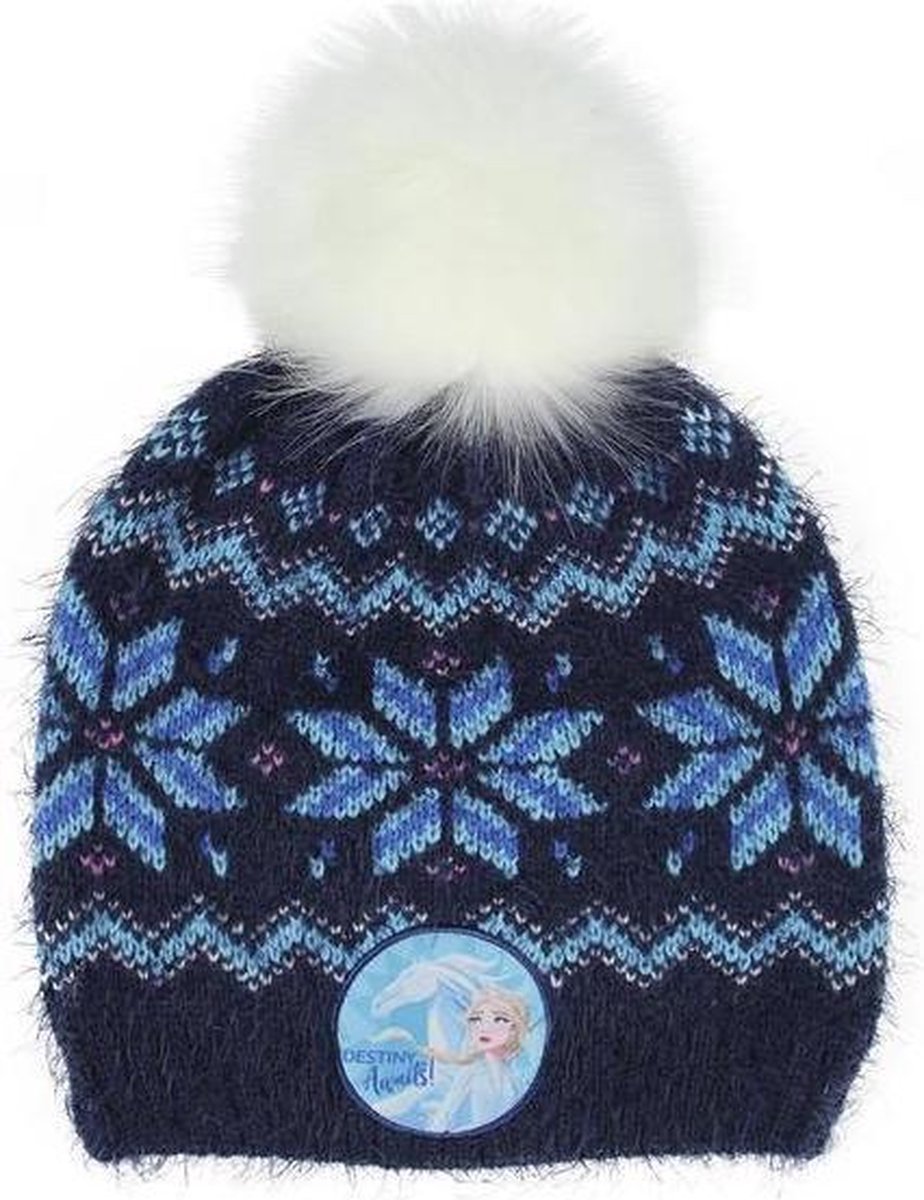 Kindermuts Frozen Marineblauw