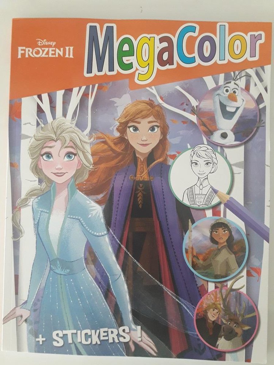 Megacolor kleurboek Disney Frozen II met stickers