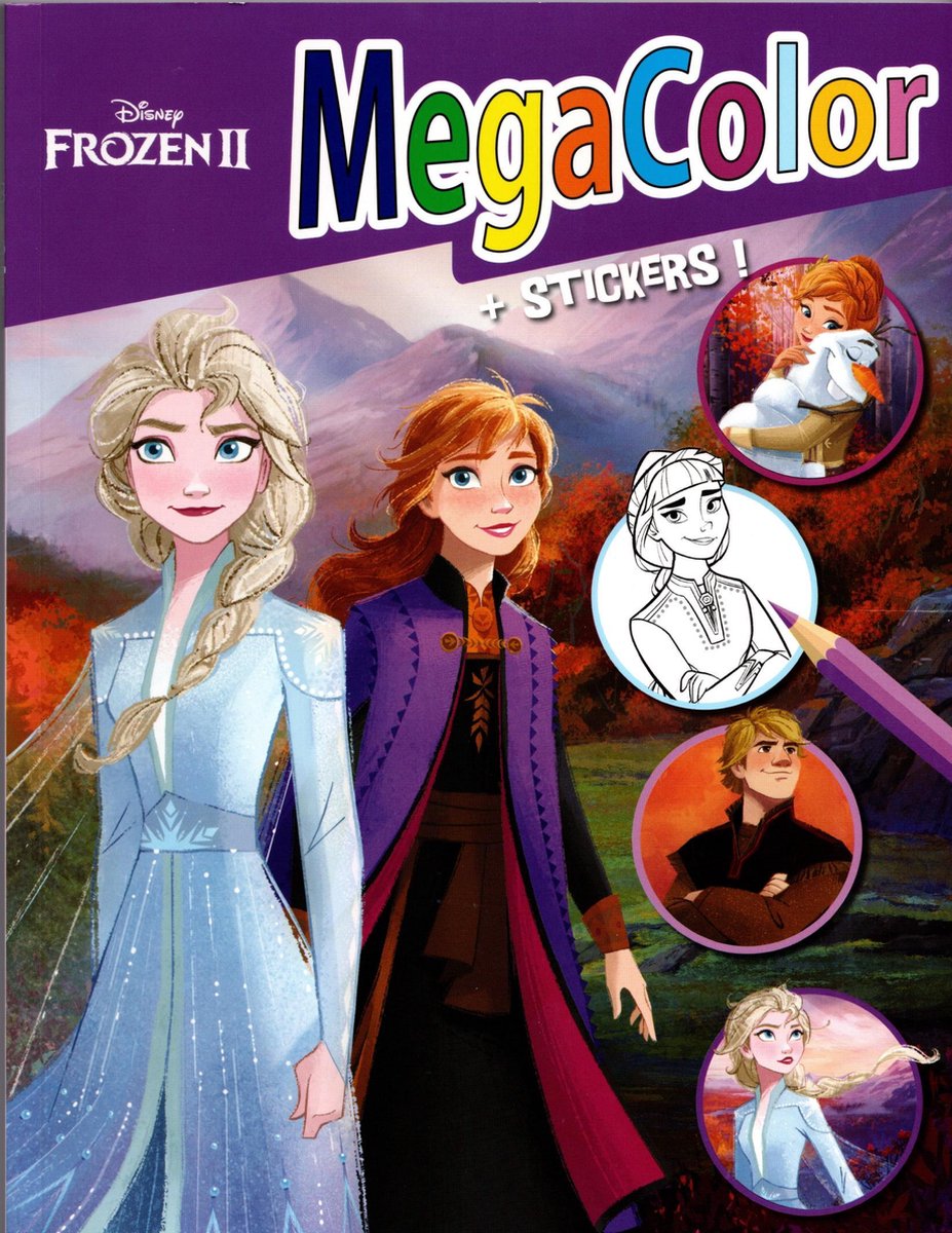 Set van 2 Kleurboeken – Kleuren – kleurplaat kleuren – kinder kleur boek – Disney Frozen 2