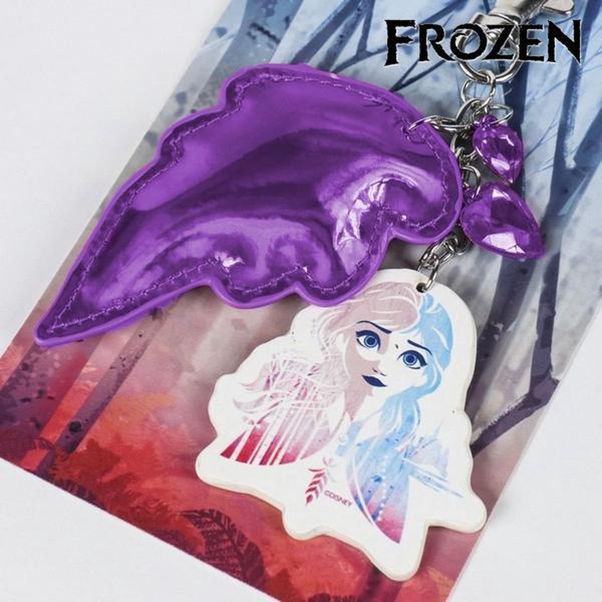 Sleutelhanger 3D Anna Frozen 74048 Paars