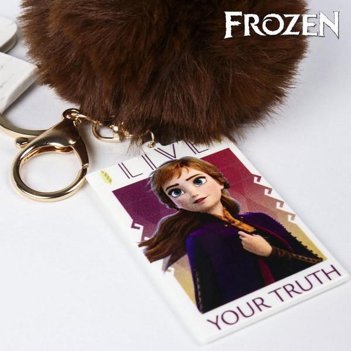 Sleutelring Schattige Knuffel Anna Frozen 74024 Paars